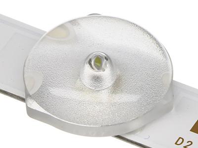 Комплект светодиодной подсветки 06-2-24F1D-2X4-0D35-EMC3030-390X10MM-0.8T-V0 (2 планки по 390 мм 4 линзы)